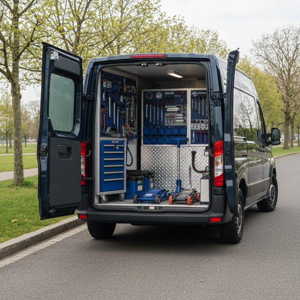 출장 서비스 전용 차량과 전문 장비